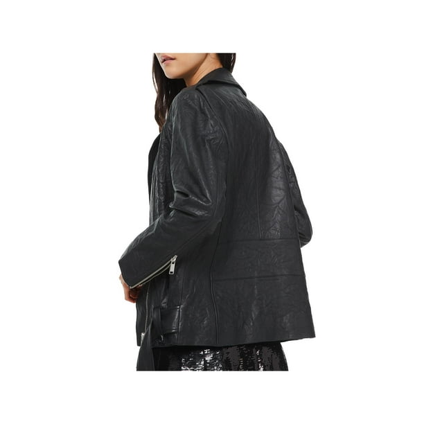 black leather jacket womens