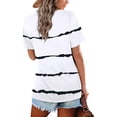 thumbnail image 3 of Camisa Lunivop de manga corta con cuello en V casual de verano, 3 of 4