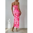 thumbnail image 2 of Vestido PRETTYGARDEN Strapless Rosa Floral Maxi Bodycon XL, 2 of 6