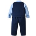 thumbnail image 2 of SXcggal One Baby Boy's Long Sleeved Jacket Shirt Long Pants Bow Tie Gentleman's Suit Set Of Four Items Cozy Stylish Lightweight Toddler Outfits Set, 2 of 9