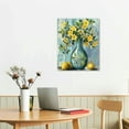 thumbnail image 3 of Nawypu  Lemon Canvas Wall Art Teal and Yellow Kitchen Decor and Accessories Mason Jar Picture Prints for Dining Room Decoration, 3 of 5