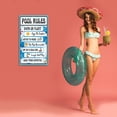 thumbnail image 3 of adviicd Decorative Swimming Pool Rules Signs, Indoor/Outdoor Aluminum Metals Signs, 3 of 5