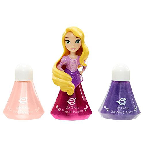 Rapunzel 1 Disney Princess Lip Gloss Set & Storage Tin Set Belle Ariel 