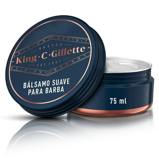 Bálsamo para Barba King C. Gillette cuidado de la barba, Hidrata y suaviza 75 ml