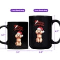 thumbnail image 4 of Merry Christmas Poodle Santa Hat Xmas Tree Winter Holiday Mug Poodles Dog Lover Gifts Idea Coffee Tea Cup - 01013, 4 of 4