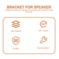 thumbnail image 4 of 2 Sets Speaker Wall Mount Brackets Surround Sound Speakers Mount Brackets, 4 of 8