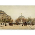 thumbnail image 2 of Joaquin Miró 24x18 Black Ornate Framed Double Matted Museum Art Print Titled: Place Du Chatelet, Paris, 2 of 5
