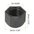 thumbnail image 2 of Uxcell Plastic Flare Cap Female Thread 5Pcs 45 Degree SAE Flare Tube Fitting Valve Cap 1/2" 10, 2 of 6