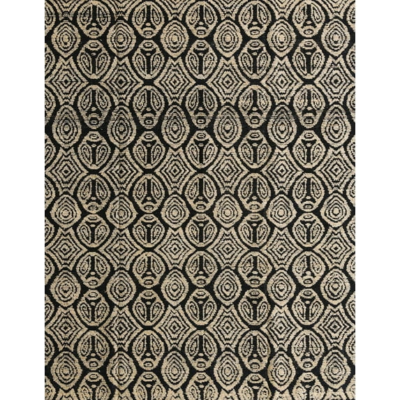 Ahgly Company Machine Washable Indoor Rectangle Abstract Light French Beige Brown Area Rugs, 5' x 7'