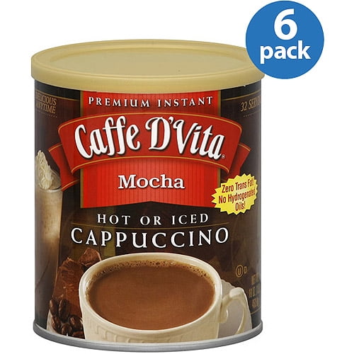 Caffe D Vita Mocha Cappuccino Mix 16 Oz Pack Of 6 Walmart Com