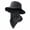 Black, variant on Sun Hats,6-in-1 Bucket Hat,Breathable Wide Brim Fishing Hat,UPF 50+ UV Protection Bucket Hat with Neck Flap and Removable Face Cover for Fishing Hiking Men Women,Khaki