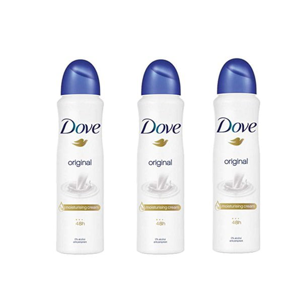 Farvel eksplicit indstudering 3 Pack Dove Original Antiperspirant Deodorant Dry Spray Moisturizing Cream,  250ml - Walmart.com