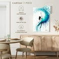thumbnail image 4 of Elephant Stock In The Waves Wall Art - Vertical Canvas Wall Art - Living Room Wall Decor - Dance Canvas - White And Turquoise Decor By Ashvin Harrison - 16" x 24", 4 of 4