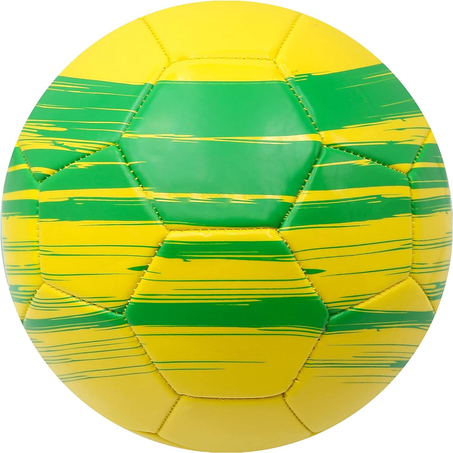 Icon Sports World Cup Country Soccer Balls Training Outdoor Futbol Size 5, Brazil Storm