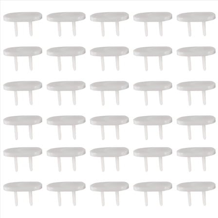 50Pcs Anti Plugs Protector Cover Cap Power Socket Electrical Outlet Baby Children Safety Guard Two holes