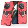 thumbnail image 2 of FIEWESEY For OnePlus 12 5G/ OnePlus 12R 5G Phone Case Shockproof Rugged Kickstand Armor Case Built in Ring - OnePlus 12R 5G, Red, 2 of 5