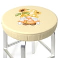 thumbnail image 3 of Pofeuu Sunflower Gnomes 3 Print Round Bar Stool Covers - Super Soft and Washable Elastic Stool Cushion Slipcover Easy Clean Velvet-12 inch, 3 of 7