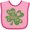 Pink and Red, variant on Inktastic Happy St. Patrick's Day Shamrock in Green Boys or Girls Baby Bib
