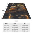 thumbnail image 3 of Salouo Adorable Otter Pair Hug Print Bed Blankets,Flannel Blanket Comfortable Air Conditioning Blanket Lightweight Blanket for Sofa Bed Travel & Couch -80"x60", 3 of 8