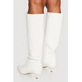 thumbnail image 3 of Women's Side Zip Pointed Toe Kitten Heel Knee High Boots, 3 of 3