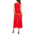 thumbnail image 2 of The Kooples womens  Surplice Faux Wrap Dress, 1, Red, 2 of 3