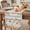 Gray, Orange, variant on White Pumpkins Fall Table Runner - 48 Inch Long Thanksgiving Botanical Wooden Vintage Cotton and Linen Blended Dress Scarves Farmhouse Table Runner for Kitchen Dining, Coffee Table, 13" x 48"