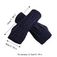thumbnail image 3 of GBAYXJ Women's Anutumn And Winter Half-Finger Multicolor Gloves(I), 3 of 7