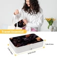 thumbnail image 5 of Bats Travel Jewelry Organizer Storage Box Bracelet Holder, PU Leather with Removable Compartment, Portable, 5 of 6