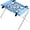 Blue, variant on Foldable Dog Grooming Hammock Stand, 23.6" Portable Pet Bath Holder Sling Shower Chair with 8 Leg Openings for Small Dogs & Cats Nail Trimming (Blue)