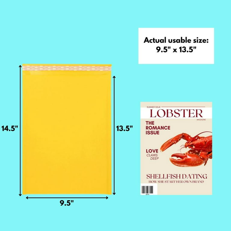 Kraft Bubble Mailers #2 8.5X12 10 Pack, 0 6X10 10 Pack, 000 4X8 10 Pack  Padded Envelope Mailer Variety Pack