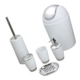 thumbnail image 1 of Injueey Juego de baño de 6 piezas, contenedor de accesorios, dispensador de jabonera, vaso, soporte para cepillo de Juegos de accesorios de baño No.2, 1 of 6