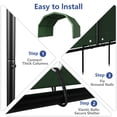 thumbnail image 5 of YOHKOH Portable Horse Corral with Shelter, Heavy-Duty Outdoor Livestock Pen & Waterproof Cover, All-Weather Steel Frame Shelter System for Goats, Sheep, Calves, 5 of 6