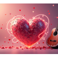 thumbnail image 4 of LUUFILx Hanging Heart Rose Banner Background Backdrop Red Decorations Valentine's Day Party Props Wedding Romantic Decors Photography Supplies, 4 of 8