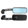 thumbnail image 5 of Unique Bargains 1 Set Motorcycle 8mm 10mm Screw Thread Side Mirror Rearview Mirror Universal Carbon Fiber Pattern Black, 5 of 6