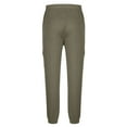 thumbnail image 7 of HOOMEUMY Men's Cargo Pants Jogger Pants Drawstring Elastic Waist Multi Pockets Comfortable Loose Fit Trousers Workout Sport Outdoor Army Green XL, 7 of 7