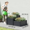 thumbnail image 3 of Outsunny Vinyl Raised Garden Bed Kit, 3-Tier Elevated Garden Box, 3 of 9