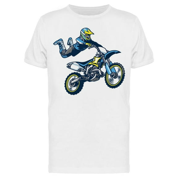 Superman Trick Motocross Rider Tee Men's -Image by Shutterstock