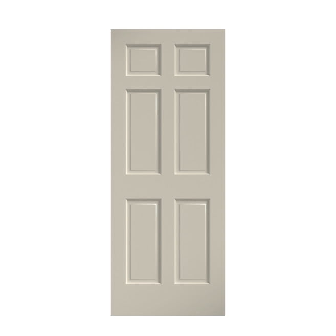 Traditional Solid Wood Pine Bi-fold Doors with Six Panel Design 80"H X 30"W 