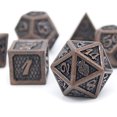 thumbnail image 2 of HEIMDALLR Juego de dados DND de metal 7 piezas - Diseño de pellejo de dragón, tamaño de 16 HEIMDALLR HEIMDALLR, 2 of 2