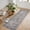 Gray, variant on Historyli 2x8 FT Vintage Washable Area Rug, Distressed Non Slip Non-Shedding Floral Soft Throw Rug, Brown
