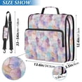 thumbnail image 2 of FORMRS Zipper Binder with Shoulder Strap 2-inch Ring 500 Sheet Capacity File Bag, Watercolor Marble Pattern, 2 of 5