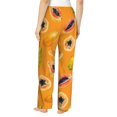 thumbnail image 3 of Pajama Pants Women, Papaya Tropical fruit Sweatpants Soft Sleep Lounge Pants, Casual PJ Bottoms Pants with Pockets, 3 of 5