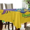 thumbnail image 3 of Coolnut Mardi Gras Tablecloth, Waterproof Washable Polyester Square Table Cover, Durable Tablecloth for Kitchen Dining Table Party Decor, 60"X 90", 3 of 7