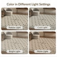 thumbnail image 7 of ODIKA 3'x5' Ivory Antique Traditional Medallion Floral Washable Accent Rug Classic Style Ornate Border Pattern for Bedside, Nursery Room, Pet Friendly & Non-Shedding, 7 of 7