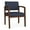 Castillo Batik Blue, variant on Lenox Wood Reception Waiting Room Healthcare Guest Chair / Walnut Wood / Brown