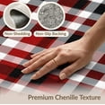 thumbnail image 6 of ODIKA Plaid Gingham Checkered Tartan Border Striped Front Layering Stain Resistant Low Profile for Dorm Room, Small Living Apartment, 6 of 7