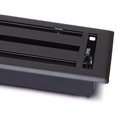 thumbnail image 4 of Housse de Ventilation en Acier 4"x10 Pouces Tout Métal Moderne pour Plancher par Caststo, Couleur Noire Modèle - SM Express, 4 of 6