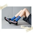 thumbnail image 4 of Calcetines de primavera y verano para mujer Calcetines de longitud media de color caramelo Calcetines de algodón para estudiantes bordados con carita sonriente de estilo japonés apilados para mujer, 4 of 5