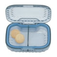 thumbnail image 2 of Unique Bargains 1 Pc Pill Case 2 Grid Mini Pill Box Clear Blue, 2 of 6