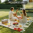 thumbnail image 5 of Fsddascl Colorful Floral Outdoor Rug for Patio/Deck/Porch, Non-Slip Large Area Rug 5 x 8 Ft, Summer Pastoral Botanical Indoor Outdoor Rugs Washable Area Rugs, Reversible Camping Rug Carpet Runner, 5 of 5